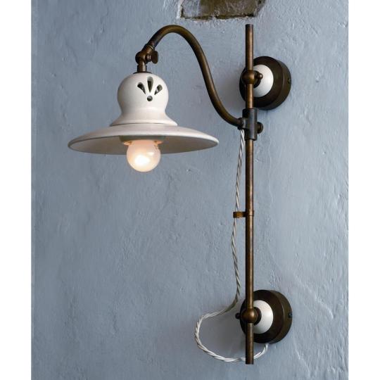 imas 35903 nastavitelna klasicky mediteransky rustikalny country dierkovana rucne malovana keramika medena lampa nastenna lampa lampa kvalitna balaton chalupa vidiecka osvetlenie obyvacia jedalen kuchyna predsien spalna lampa.jpg